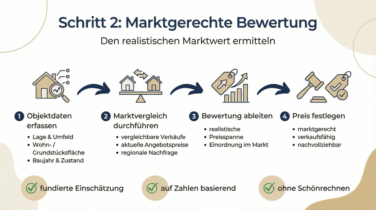Schritt 2: Marktgerechte Bewertung - Den realistischen Marktwert ermitteln