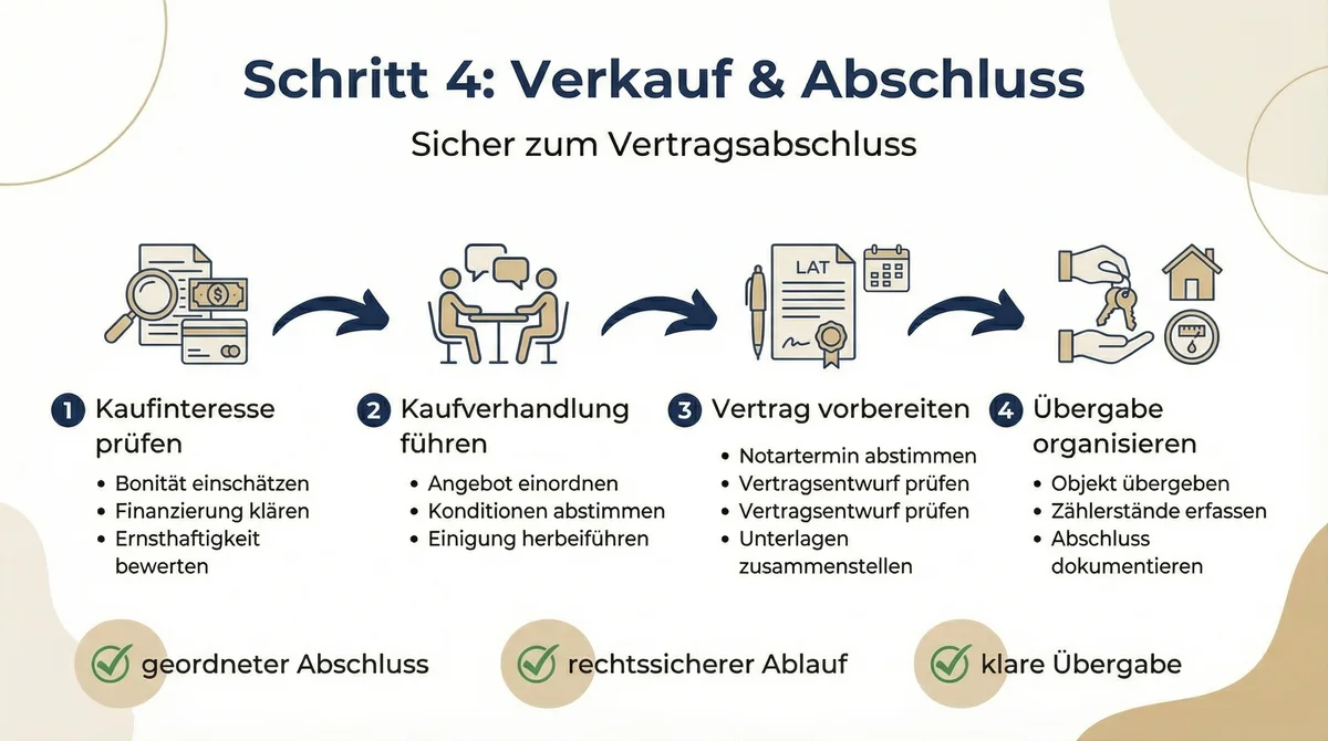 Schritt 4: Verkauf und Abschluss - Sicher zum Vertragsabschluss